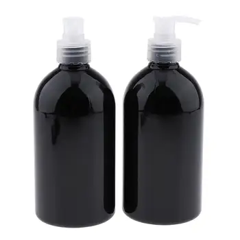 2шт 500 мл Пластиковые Бутылки-Помпы Для Макияжа, Контейнеры-Дозаторы Очищающего Средства Для Лица 1