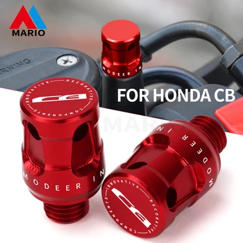 Для Honda CB CB125R CB300R CB 125R 300R Высококачественные Аксессуары Для Мотоциклов M10*1.25 CNC Алюминиевые Заглушки С Зеркальными Отверстиями Винты Болт 1