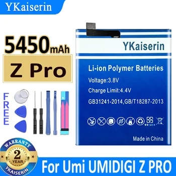 5450 мАч YKaiserin Аккумулятор Для Umi UMIDIGI Z PRO ZPRO High Capacity Bateria + Track NO 1