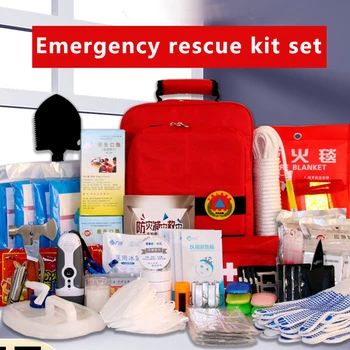 комплекты неотложной медицинской помощи при землетрясении, комплекты для пожаротушения, пожарная лестница, аварийно-спасательная аптечка первой помощи 2