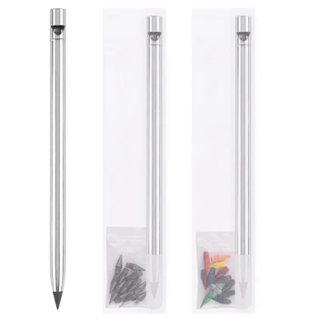 Вечный карандаш Гелевые ручки карандаш без чернил Вечный карандаш с карандашом двойного написания Школьные принадлежности для письма