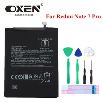 100% Оригинальный Аккумулятор BN4A 4000 мАч Для Xiaomi Redmi Note 7 Note 7 Pro M1901F7C Высококачественные Сменные Батареи Для Телефона 1