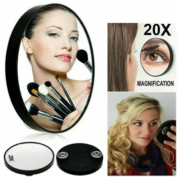 Круглое увеличительное зеркало 10/20/30x для удаления прыщей, пор, зеркало для макияжа, Портативное косметическое зеркало для женщины и девочки 2