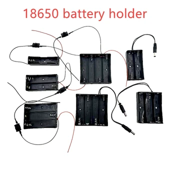 держатель батареи 18650 кабель батарейного картриджа с переключателем держатель литиевой батареи 3,7 В и Подключение серии DC 5,5 * 2,1 мм 1