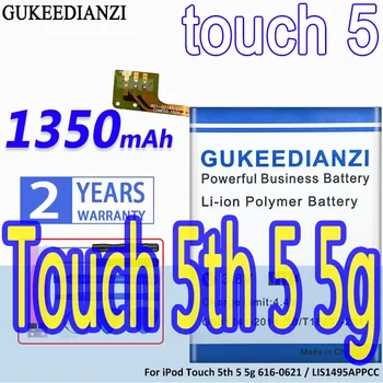 Аккумулятор GUKEEDIANZI для iPod Touch 4th 5th 5 5g 616-0621 4 4g 616-0553 LIS1458APPC LIS1495APPCC 6 6g A1641 1