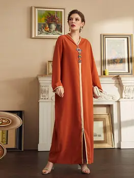 Рамадан Ид Мубарак Абая Дубай Молитвенная Одежда Женщины Турция Ислам Хиджаб Мусульманская Мода Длинное Платье Кафтан Халат Femme Musulmane 1