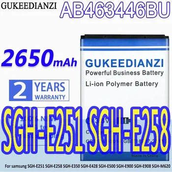 Аккумулятор GUKEEDIANZI AB463446BU AB043446BE AB043446BEC 2650 мАч Для samsung SGH-E251 SGH-E258 SGH-E350 SGH-E428 1