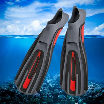 Профессиональные плавательные плавники для взрослых с гибким комфортом TPR, нескользящие Резиновые ласты для подводного плавания, Пляжная обувь для водных видов спорта 1