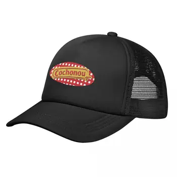 Модная Шляпа дальнобойщика Cochonou Saucisson для мужчин и женщин, регулируемая на заказ бейсболка в красную клетку для взрослых в стиле хип-хоп 2