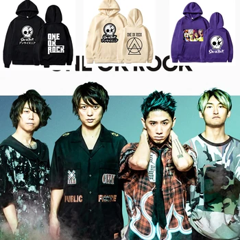 Japan Rock'S ONE OK ROCK Толстовки с Капюшоном для Мужчин Японских Рок-групп Толстовка С капюшоном, Пуловер с капюшоном Harajuku 1