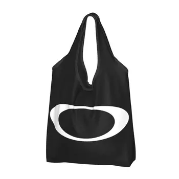 Многоразовая хозяйственная сумка с логотипом Oakleys для продуктов, складные продуктовые сумки, моющиеся большие сумки-тоут 1