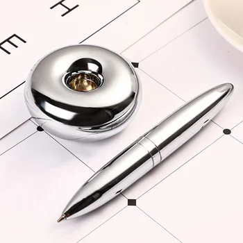 Ручка с магнитной подвеской, плавающая шариковая ручка, металлическая ручка для письма, Левитирующие ручки, Офисные деловые подарки 2