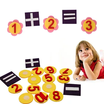 Высококачественные детские игрушки подарки Детские игрушки Раннее образование Просвещение Развитие интеллекта Занятая доска Цифры из войлока Математика для 2