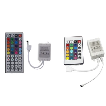 1 Шт 44-Клавишный ИК-Пульт Дистанционного Управления для светодиодных Лент RGB 5050 и 1 шт светодиодный Контроллер RGB Control IR FB 24 Клавиши Белый 1
