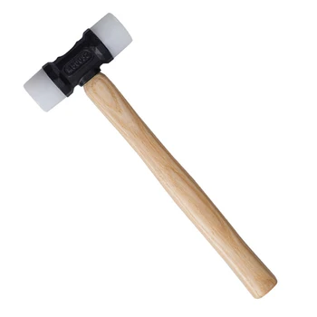 Нейлоновый молоток с деревянной ручкой, многофункциональный молоток для установки кожи ручной работы, ручной инструмент 