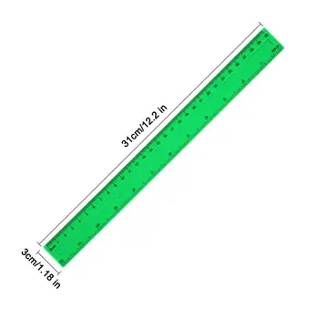 4 шт Цветных линейки 30 см для рисования Учениками Измерительные инструменты Инструменты для рисования Цветная пластиковая линейка Безопасна и безвредна 2