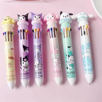 Sanrio Cinnamoroll Kuromi My melody многоцветная ручка для печати шариковая ручка для студентов мужского и женского пола многофункциональная маркировочная ручка 1