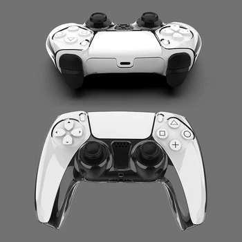 Прозрачный жесткий чехол Защитный чехол для PS5 DualSense Skin Shell Ультратонкий прозрачный чехол для ПК для контроллера Sony PlayStation 5 2