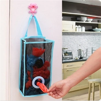 Подвесной Кухонный мешок для мусора Упаковка для хранения Хозяйственная сумка Модные кухонные принадлежности в стиле ретро 1ШТ 1