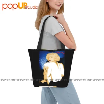 Madonna Blond Ambition Tour 1990 01 Дорожные сумки Многоразовая хозяйственная сумка через плечо 2
