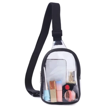Прозрачная мужская нагрудная сумка через плечо, брендовая Маленькая мужская сумка через плечо, женская водонепроницаемая нагрудная сумка, модные сумки 1