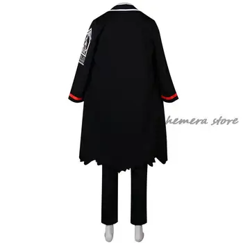 Игровые костюмы для косплея компании Limbus, Униформа Yi-Sang, Парики, Длинная черная куртка, Карнавальные костюмы на Хэллоуин 2