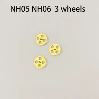 Аксессуары для часов Оригинальные детали NH05 трехколесный механизм NH06 четырехколесное центральное колесо для механического механизма seiko 1