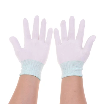 5 Пар Бытовых Антистатических Электронных Рабочих Перчаток На Все пальцы с Полиуретановым Покрытием PC Antiskid для защиты пальцев 1