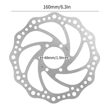 2X велосипедный тормозной дисковый ротор 160 мм из нержавеющей стали, аксессуары для дисковых тормозов для шоссейных велосипедов с диагональным отверстием на фланце 48 мм 2