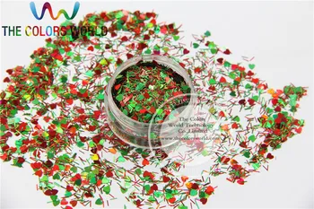 Xmas-8 Микс блестящих рождественских блесток голографических цветов и форм, блестки-глиттеры для нейл-арта или украшения своими руками 1 упаковка = 50 г 2