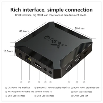 X96Q Smart TV Box 2 ГБ 16 ГБ Allwinner H313 Четырехъядерный 4K 2.4 G Wifi Google Player 1 ГБ 8 ГБ Быстрая доставка 2