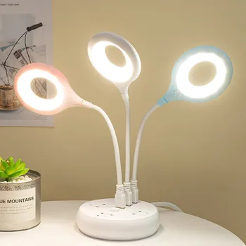 Светодиодная настольная лампа, портативная лампа-ночник, свободно складывающаяся настольная лампа, USB-лампа для чтения, защита глаз, энергосберегающая настольная лампа