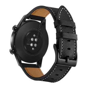 Кожаный ремешок для часов Samsung Galaxy Watch Active 2 44мм 40мм Ремешок для часов Браслет для Galaxy watch 42мм 46мм Watch 3 45мм 41мм 1