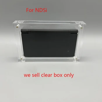 5 шт. аксессуаров Прозрачная магнитная акриловая коробка для хранения для игровой консоли NDSi, чехол, подставка для дисплея 1