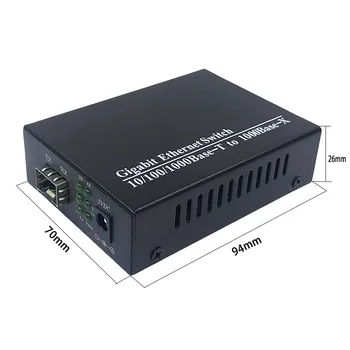 1SFP4UTP Волоконно-оптический RJ45 Гигабитный Медиаконвертер SFP 4*10/100/1000 М Ethernet Конвертер Приемопередатчик волоконно-оптический коммутатор 2