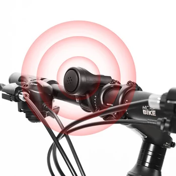 Велосипедный Электрический Гудок Черный ABS USB Перезаряжаемый Велосипедный Звонок Динамик Кольцо Аксессуары для велосипеда Громкий Сигнал тревоги на Руле 1