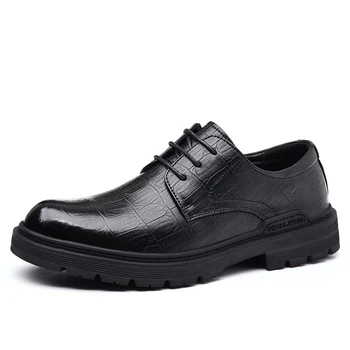 Классическая брендовая мужская обувь из натуральной кожи, модная мужская официальная обувь, универсальная мужская повседневная обувь, Мужская деловая обувь 1