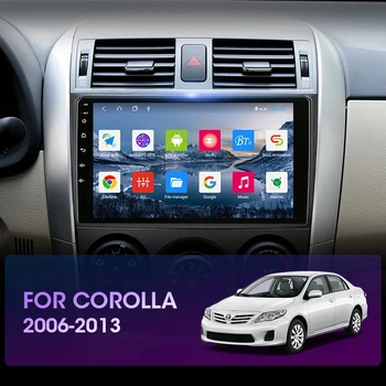 8-Ядерный Android Auto Wireless Carplay Для Toyota Corolla E140 150 2006-2013 GPS WIFI 4G Радио Автомобильный Усилитель Эквалайзер DSP AHD Авторадио 2