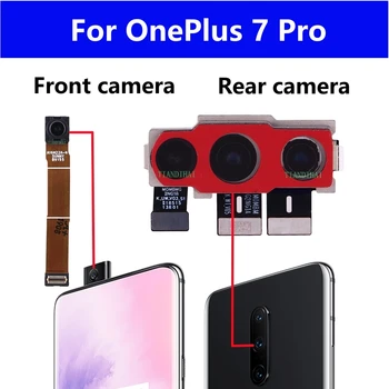 Оригинальная Фронтальная Камера Заднего Вида Для OnePlus 7 Pro 7pro Основная Задняя Сторона Фронтальная Камера Заднего Вида Модуль Камеры для Селфи Гибкий Кабель Запасные Части 1
