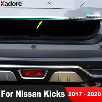 Автомобильные Аксессуары Для Nissan Kicks 2017 2018 2019 2020 Отделка Задней Крышки Багажника Из Нержавеющей Стали, Молдинг Задней Двери, Декоративная Планка 1