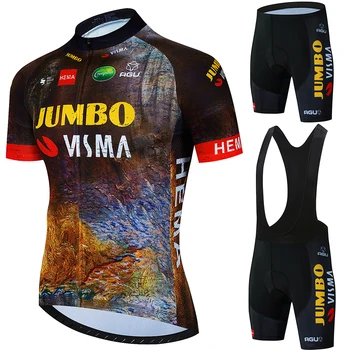 JUMBO VISMA Cycling Mtb Clothing Man Мужские Брюки Униформа 2024 Наряд Одежда Летняя Джерси Мужские Наборы Комплект Костюм Велосипедная Гелевая Команда 1