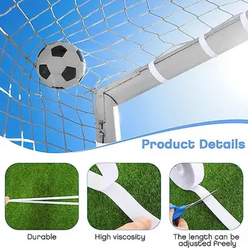 Легко носить с собой застежки для сетки футбольных ворот Легкая водонепроницаемая лента для крепления сетки футбольных ворот для маленьких для футбола 2