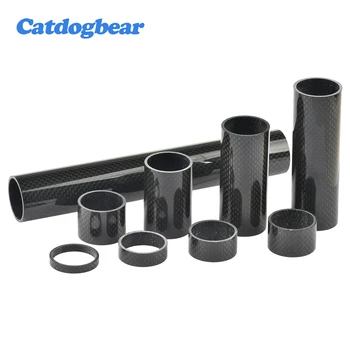 Catdogbear 5 мм ~ 200 мм Глянцевая и матовая прокладка штока клапана омывателя велосипеда из углеродного волокна для крепления аксессуаров MTB 1