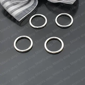 Оптовая продажа Диаметр 19 мм, толщина 2 мм, цвет античного серебра, Круглый круг, сплав, замкнутое кольцо, модные находки 