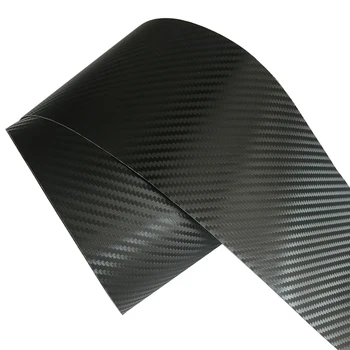 Черный углеродного волокна плавник искусственная кожа винил ткань Wrap DIY наклейки наклейки 