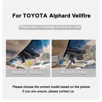 4K Подключи и играй WiFi автомобильный видеорегистратор Видеорегистратор с двумя объективами для Toyota Alphard Vellfire индивидуальные устройства записи видеорегистраторов 2