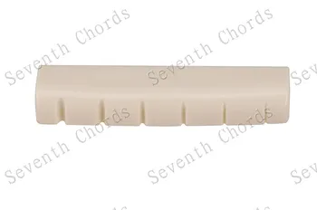 10 Шт 44*6*9.8- 9 мм Серебристо-белая пластиковая акустическая гитара с 6-струнными гайками с прорезями - JA026A 2