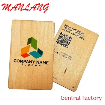 Изготовленная на заказ карта Fac hol Recyclable N busins с пользовательским логотипом, выгравированным на карте owd N card для busins 1