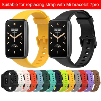 1-5 шт. ремешок для Mi Band 7 Силиконовый ТПУ сменный браслет Смарт-часы браслет для Mi Band 7 ремешки 2