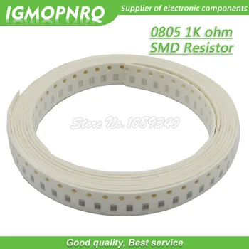 300шт 0805 SMD резистор 1K Ом чип-резистор 1/8 Вт 1K Ом 0805-1K 1